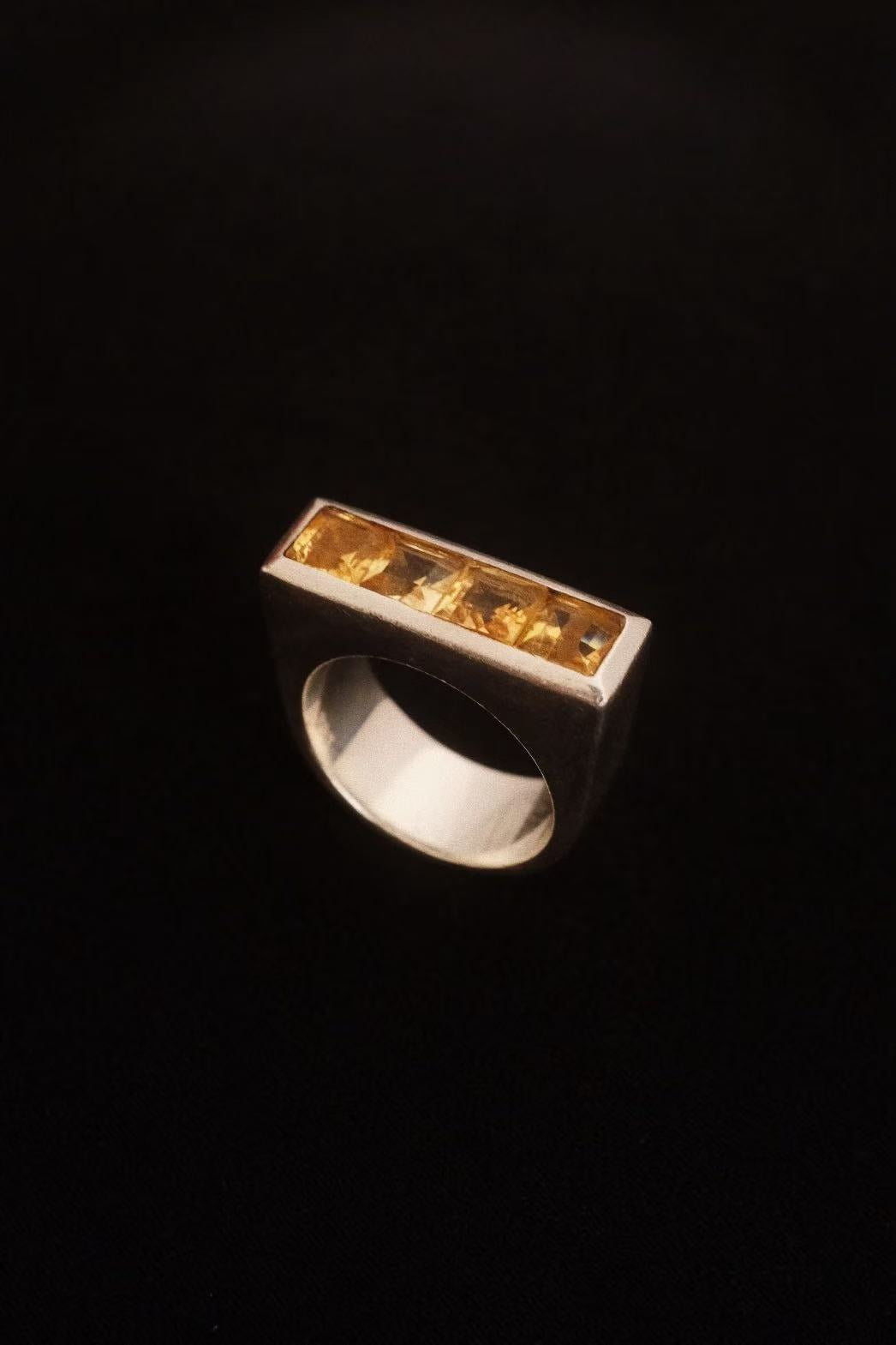Art Deco Ring w.Citrine