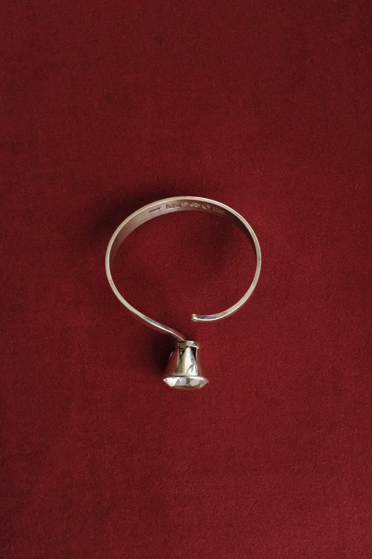 Modernist Silver Cuff