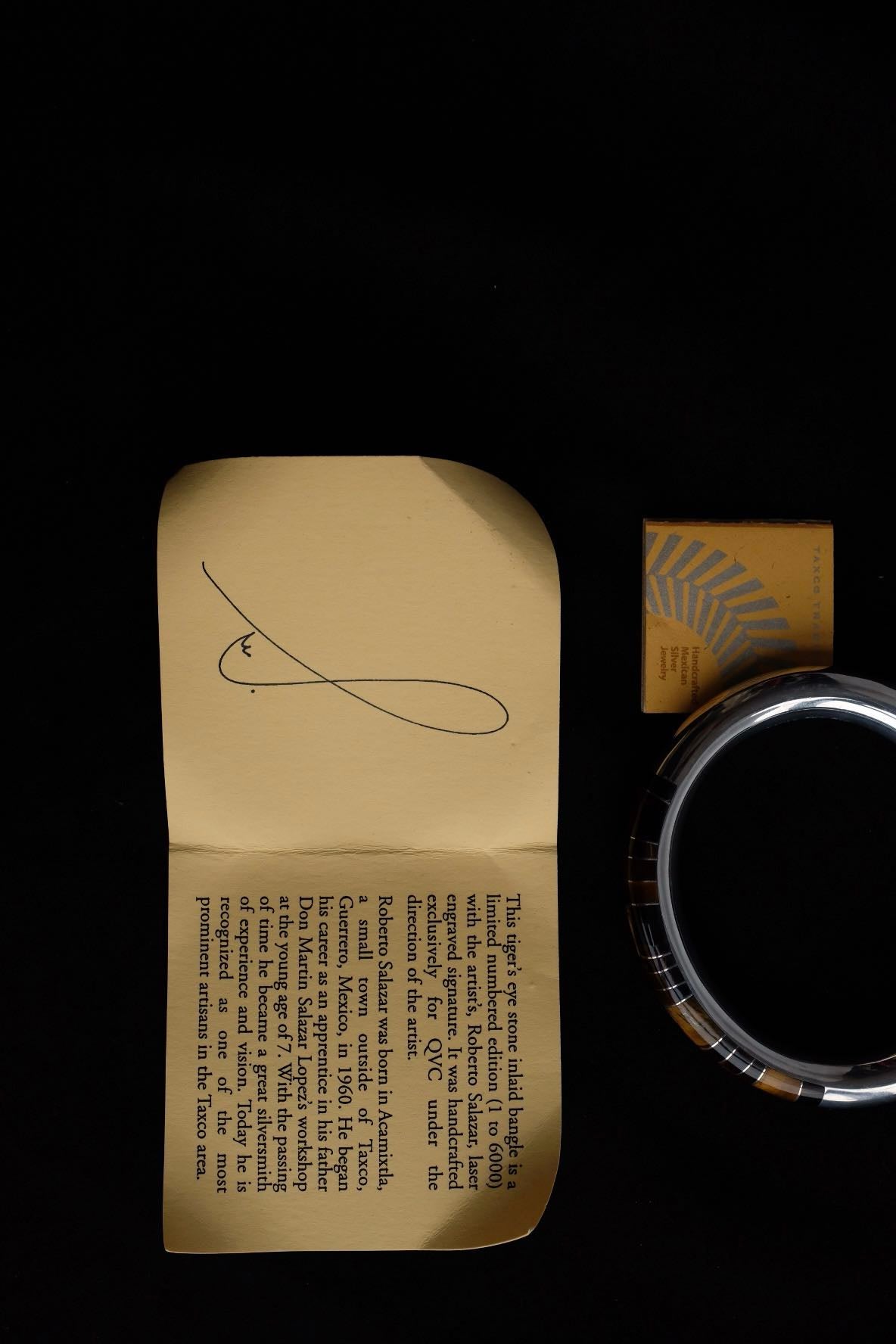 Artisan Intarsia Bangle c.1990s