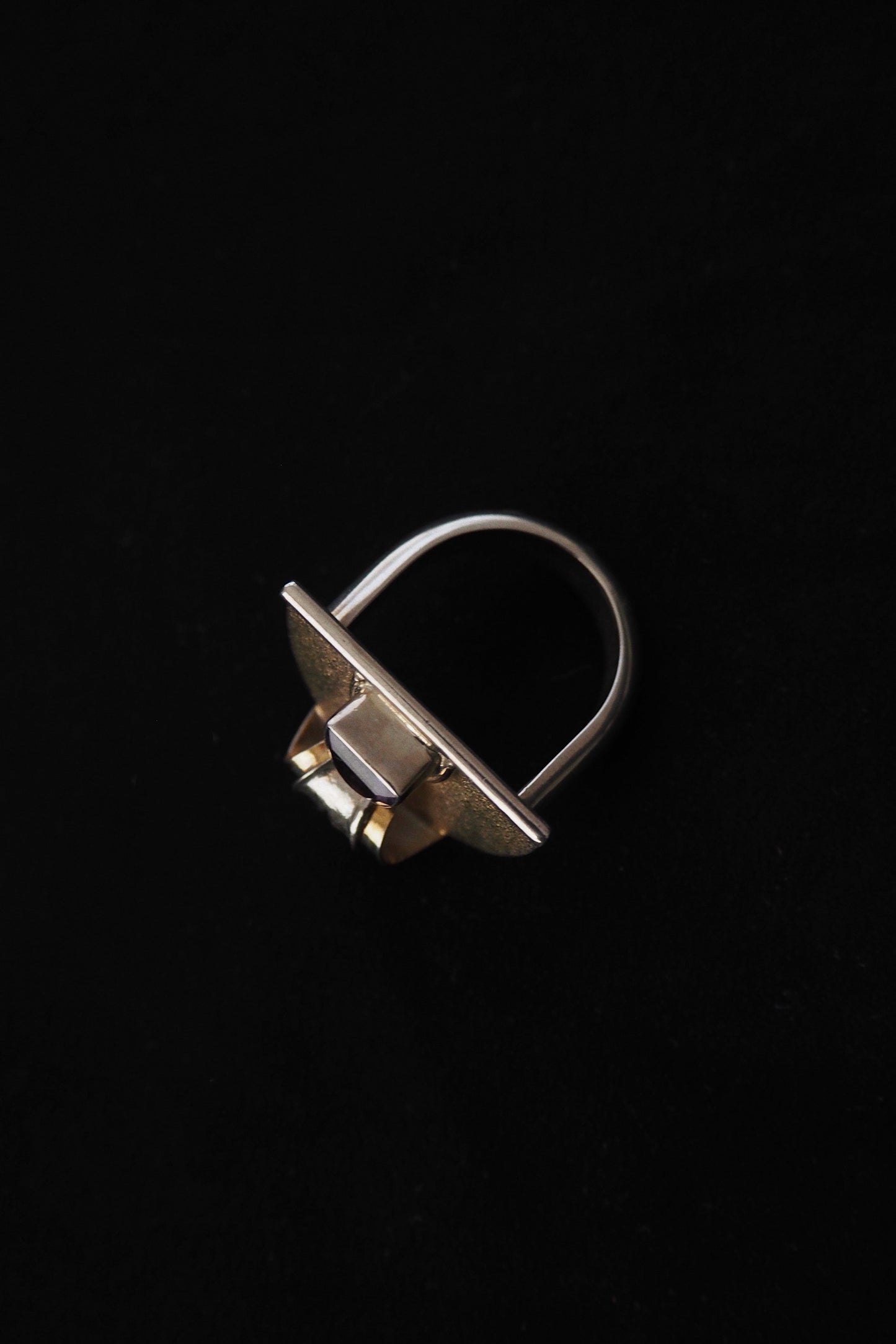 Artisan Vermeil Ring w. Amythest c. 1960s