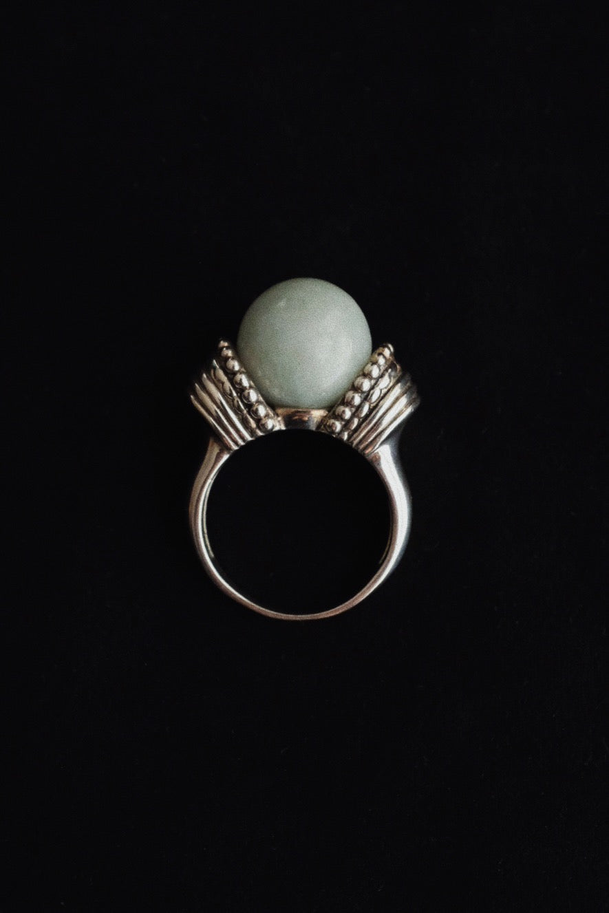 Art Deco Ring w.Jade c.1960s