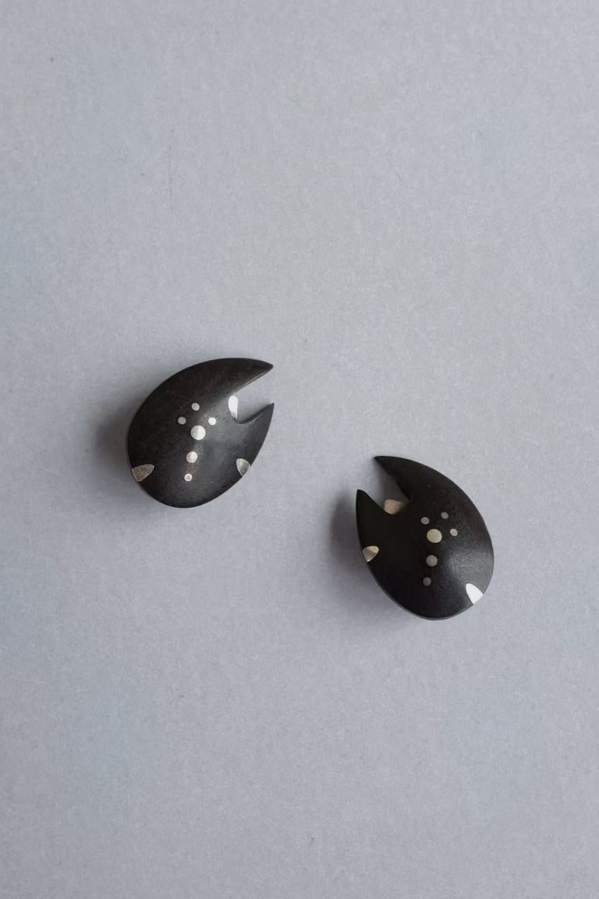 Ebony & Silver Jewelry Set