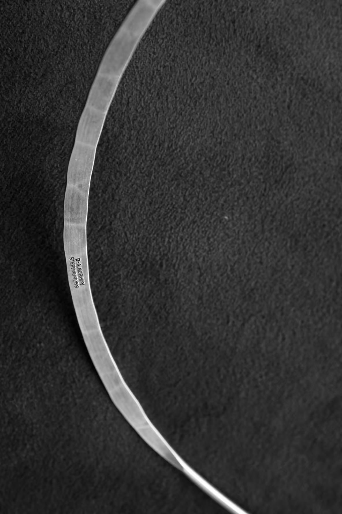 Modernist Neck-ring w.Smoky Quartz