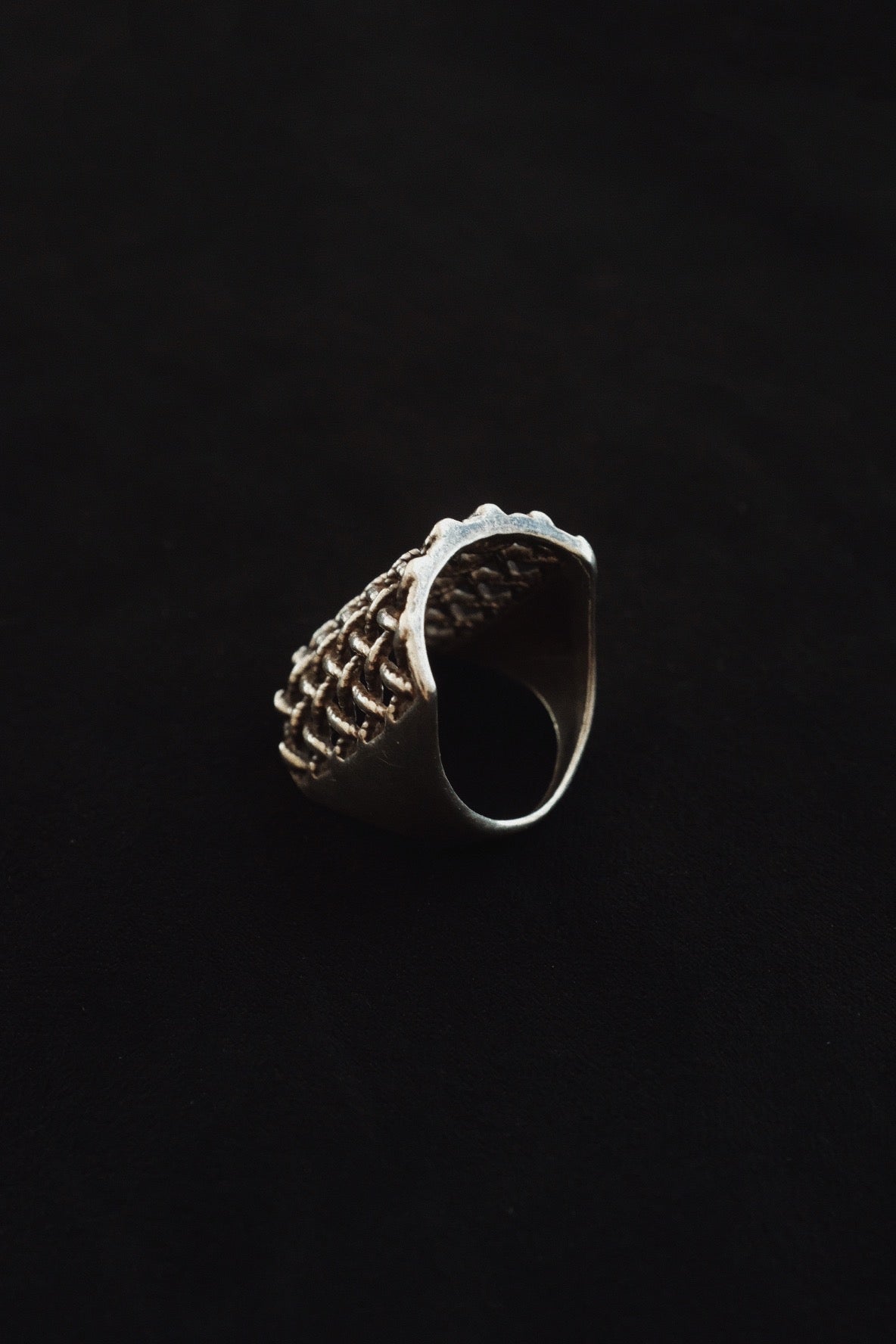 Woven Silver Ring