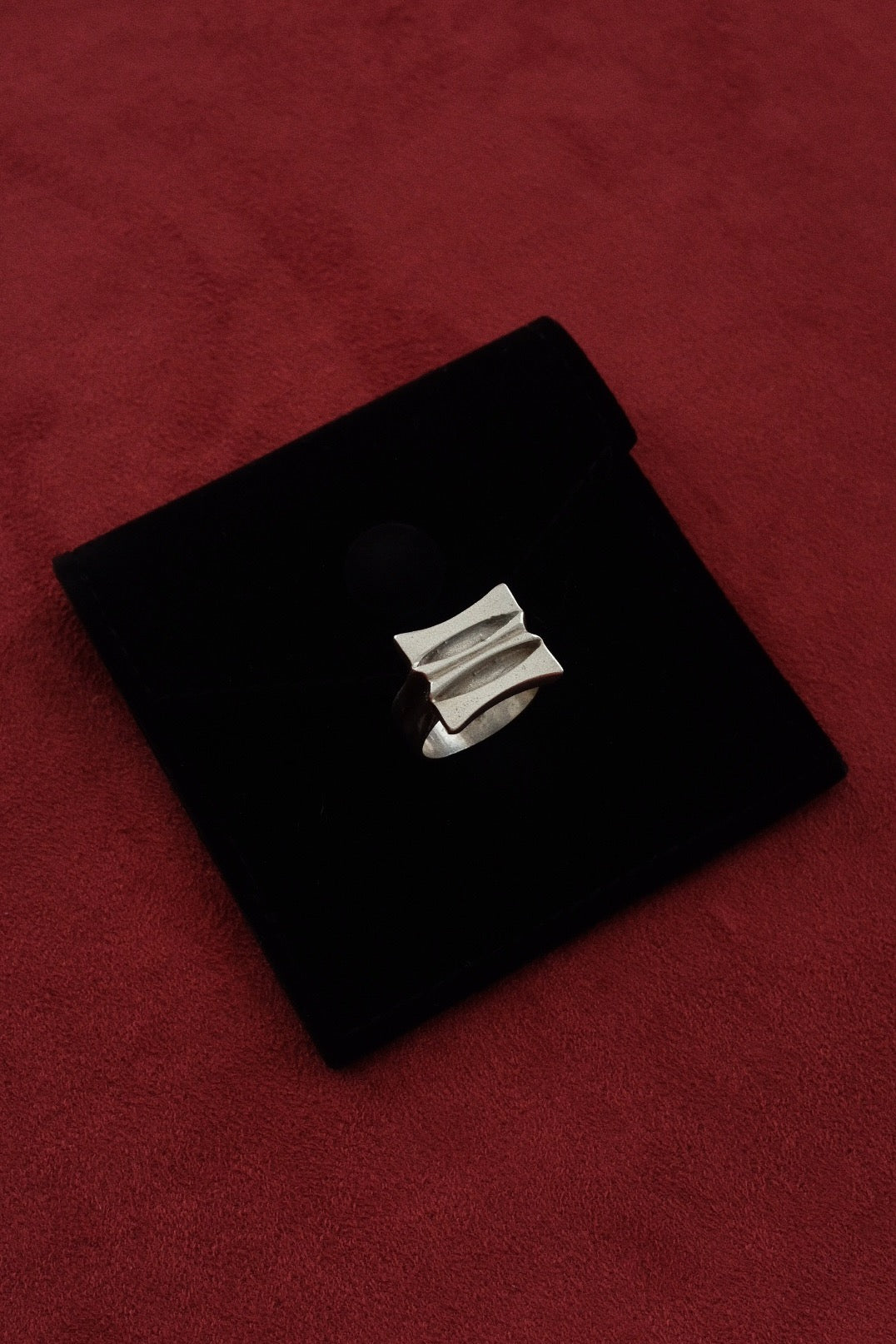Modernist Silver Ring