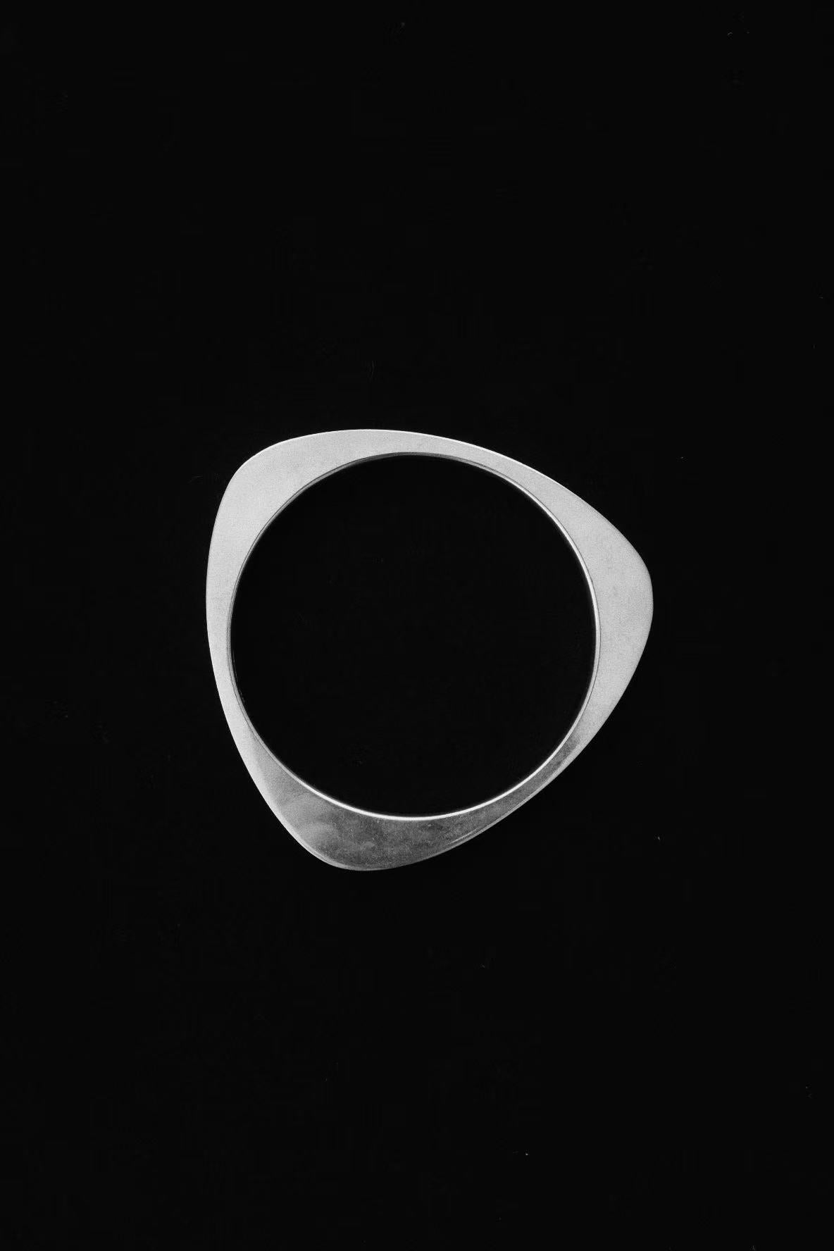 Modernist Silver Bangle