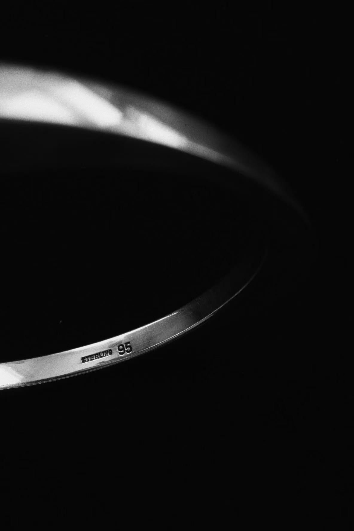 Modernist Silver Bangle