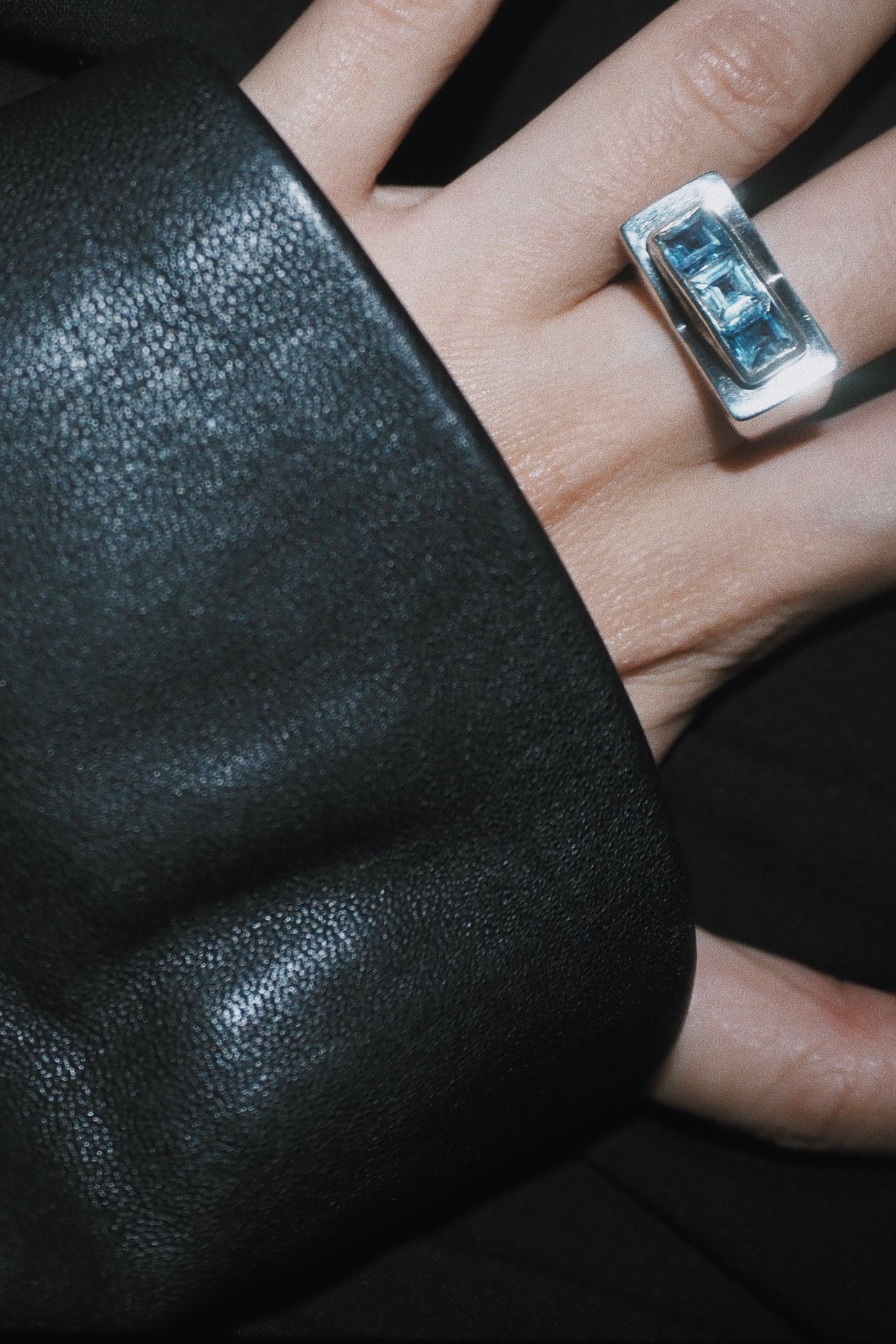Art Deco Ring w.Topaz