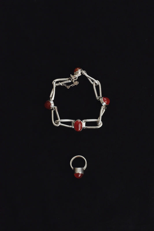 Carnelian Jewellery Set