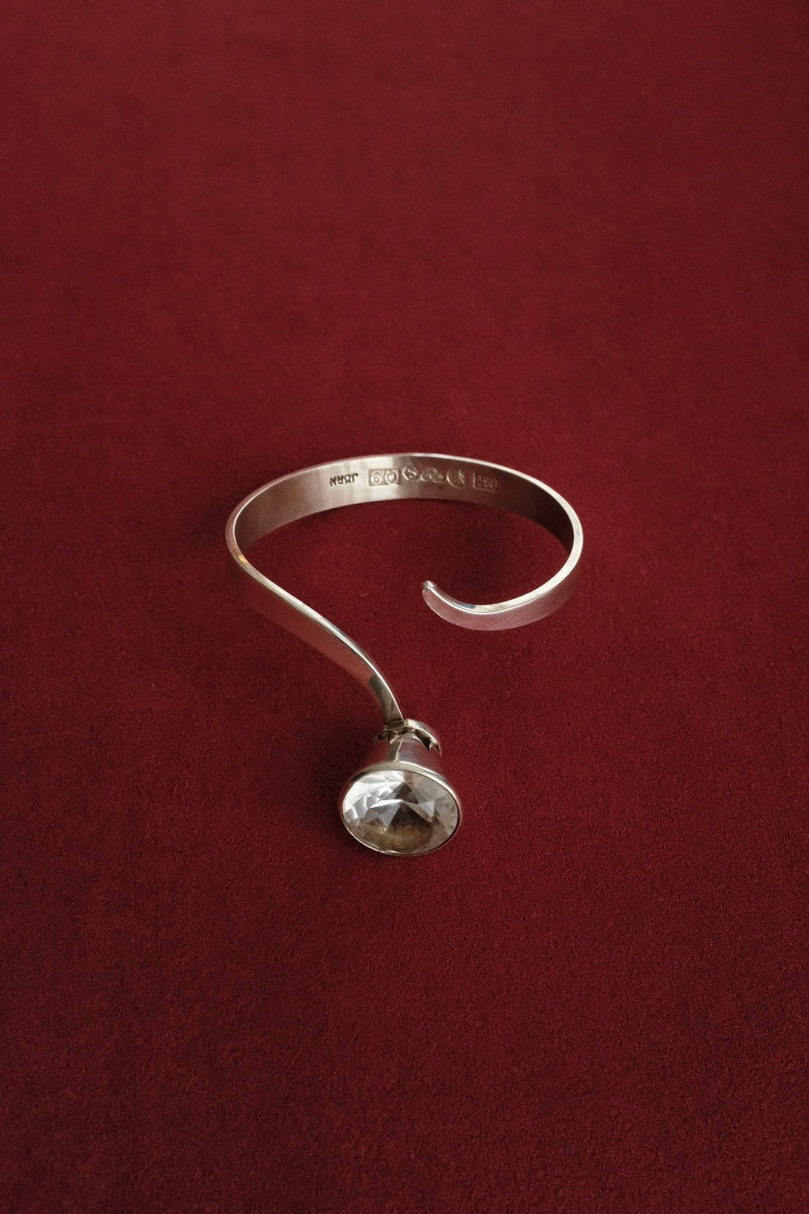 Modernist Silver Cuff