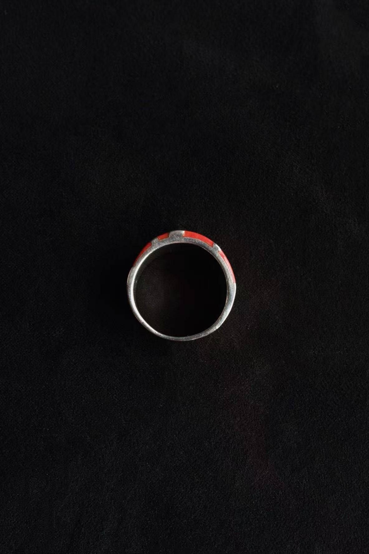 Red Enamel Ring