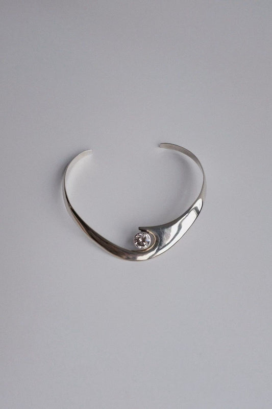 Modernist Silver Neck-ring