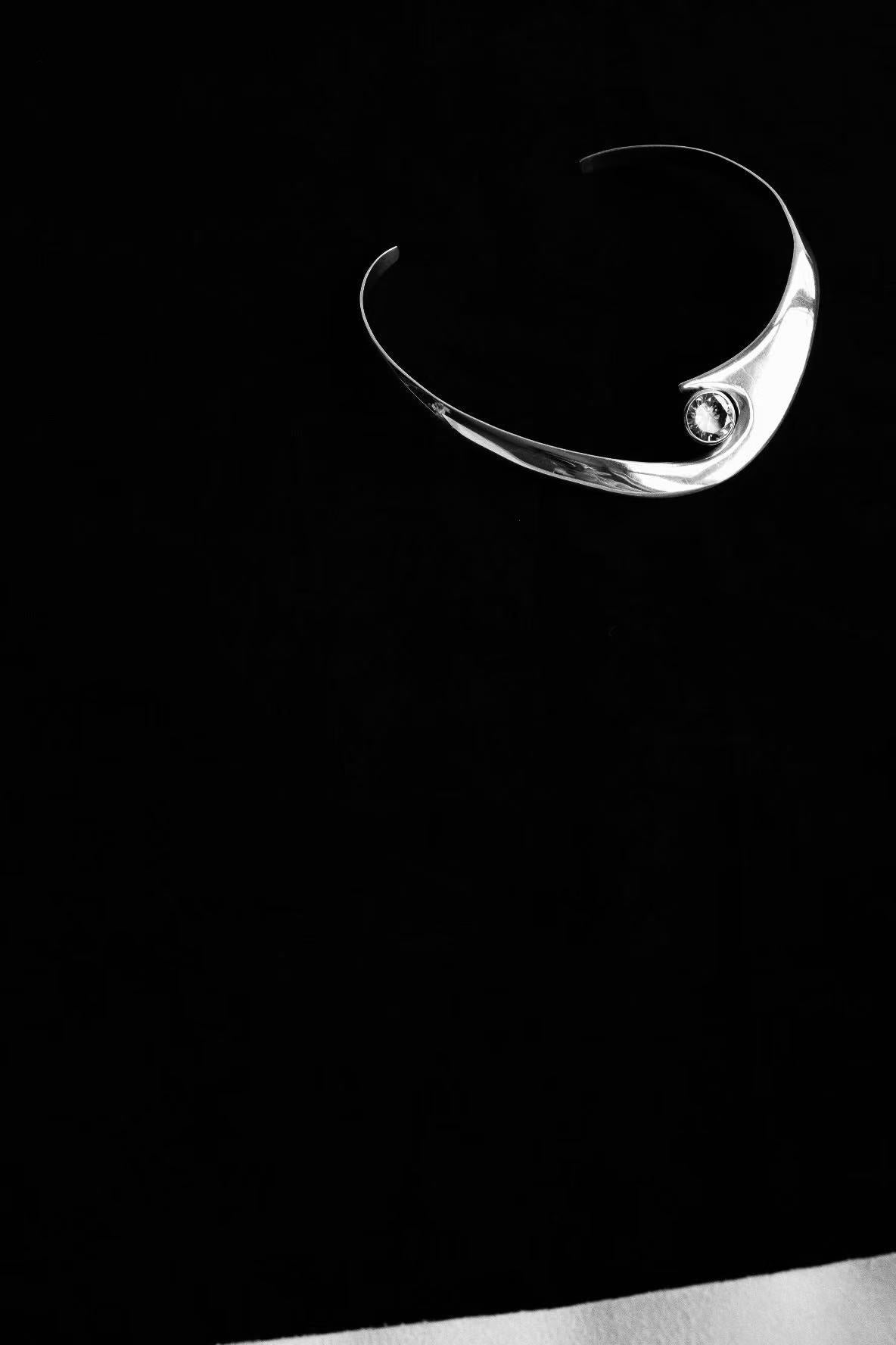 Modernist Silver Neck-ring