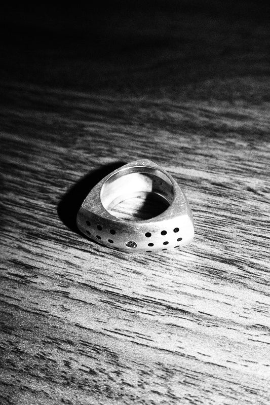 Enamel Diamond Ring