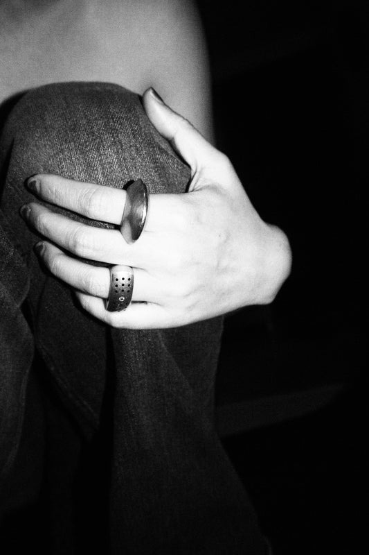 Modernist Silver Ring