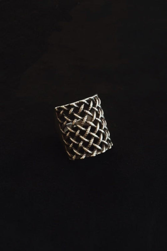 Woven Silver Ring