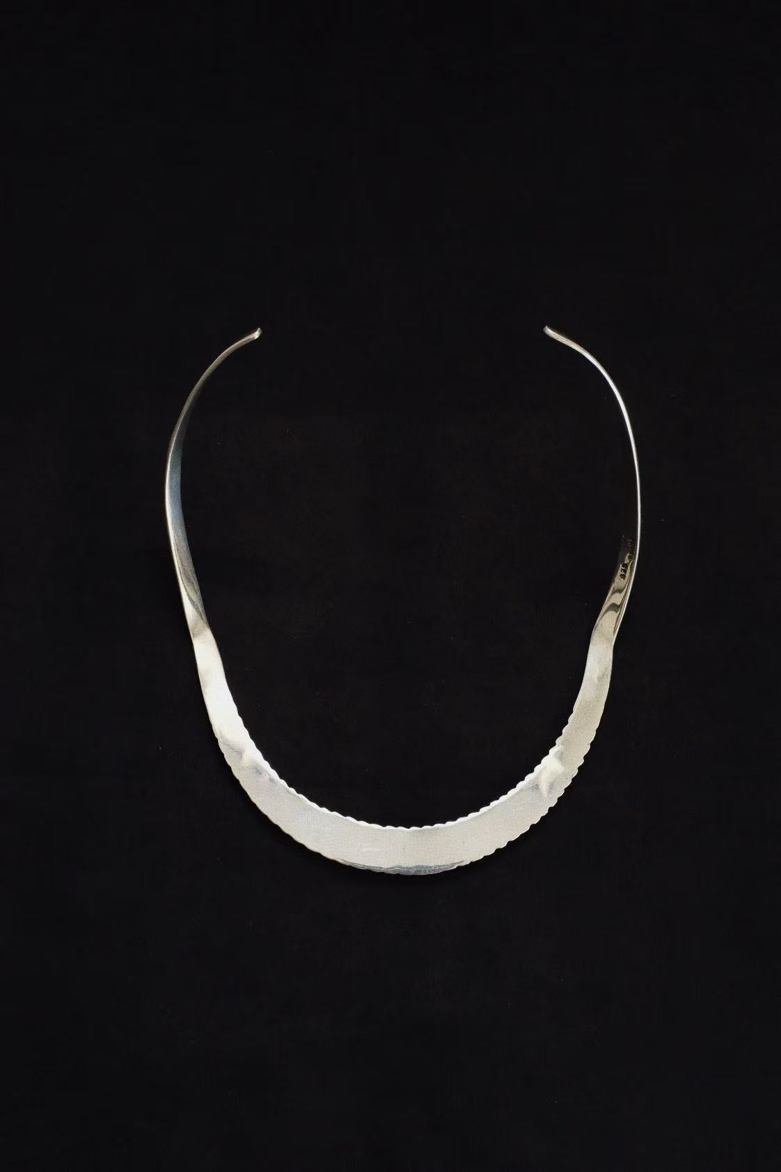 Modernist Silver Neck-ring